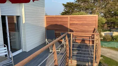 Balcon ou terrasse dans l'établissement Le Sémaphore de Trézien