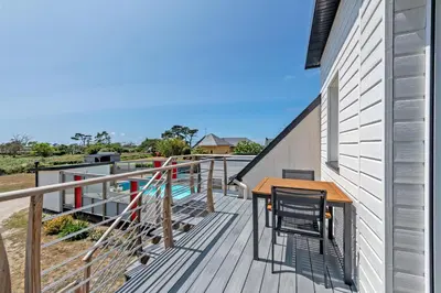 Balcon ou terrasse dans l'établissement Le Sémaphore de Trézien