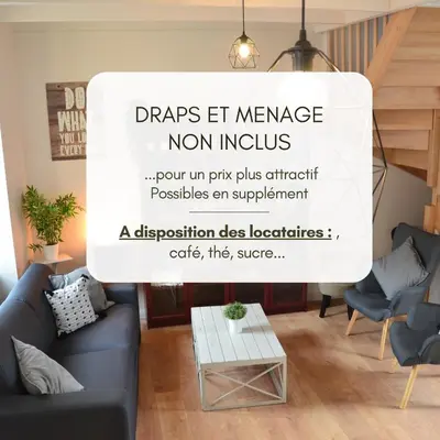 Coin salon dans l'établissement Ker Melen I Hyper centre et jardin