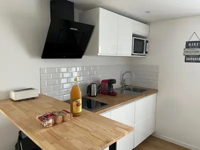 Cuisine ou kitchenette dans l'établissement Studio Cosy