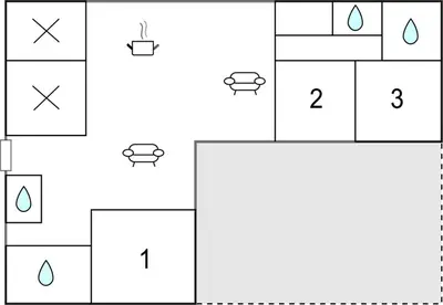Plan de l'établissement Nice Home In Saint-Pabu