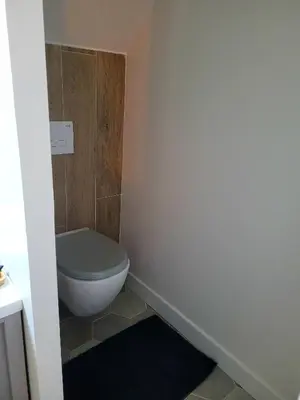 Salle de bains dans l'établissement Ti Fanch, maison proche de Quimper