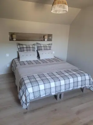 Un ou plusieurs lits dans un hébergement de l'établissement Ti Fanch, maison proche de Quimper
