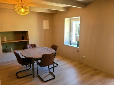 Coin salon dans l'établissement Ti Fanch, maison proche de Quimper