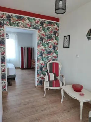 Coin salon dans l'établissement Chambres d'Hôtes 