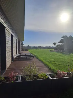 Jardin de l'établissement Villa des 3 chênes