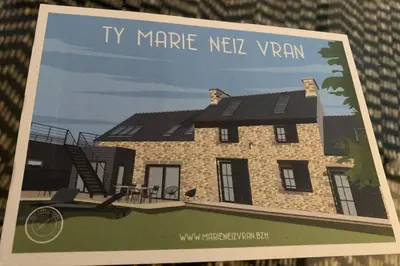 Plan de l'établissement Ty Marie Neiz Vran - Villa luxe vue mer, 80 mètres de la plage