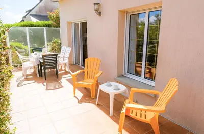 Balcon ou terrasse dans l'établissement Maison pour 6 au coeur du Pays Bigouden