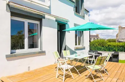 Balcon ou terrasse dans l'établissement Vacances pour 8 aux portes du Guilvinec