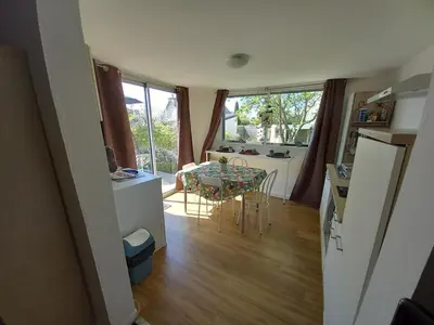 Cuisine ou kitchenette dans l'établissement un îlot de calme