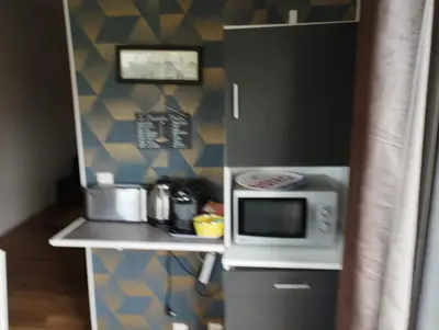 Cuisine ou kitchenette dans l'établissement un îlot de calme