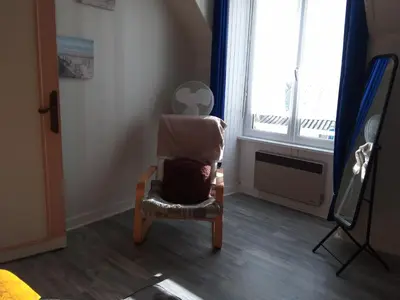 Coin salon dans l'établissement MAISON AVEC JARDIN PROCHE MER