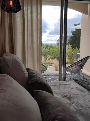 Vue générale sur la montagne ou vue sur la montagne depuis l'appartement
