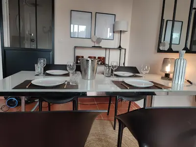 Plan de l'établissement Le 3 appartement vue mer avec jardin 100m de la plage et de la thalasso