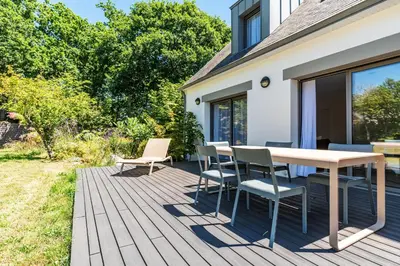 Jardin de l'établissement Les Peupliers - maison de vacances avec jardin