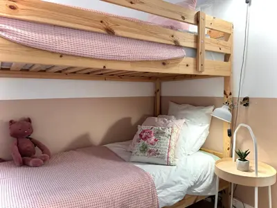 Un ou plusieurs lits dans un hébergement de l'établissement Orloucie - Maison de charme avec jardin clos, Calme, Abers, plages à 10 min