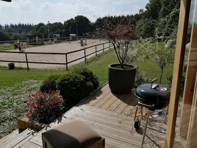 Jardin de l'établissement Lodge Domaine de Kerolivier