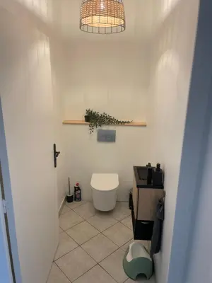 Salle de bains dans l'établissement La Baronnière de Loctudy
