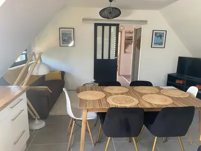 Coin salon dans l'établissement Capcoz Les Glycines