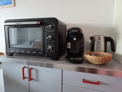 Cuisine ou kitchenette dans l'établissement Studio proche plages