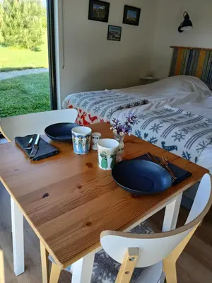 Un ou plusieurs lits dans un hébergement de l'établissement Au Dolmen de Kerhus 