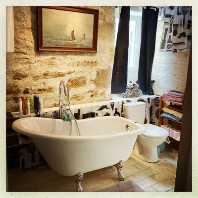 Salle de bains dans l'établissement Authentique maison de pêcheur au coeur d'un hameau