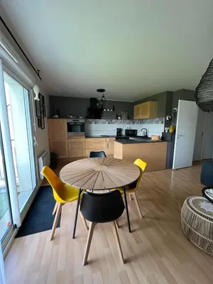 Cuisine ou kitchenette dans l'établissement Ty kalon