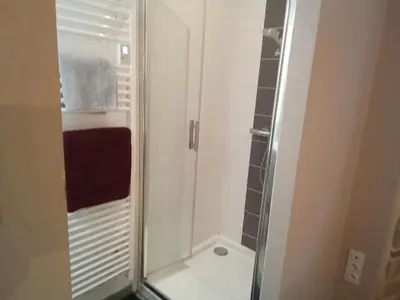 Salle de bains dans l'établissement Coeur de ville cosy