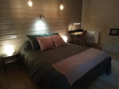 Un ou plusieurs lits dans un hébergement de l'établissement Coeur de ville cosy