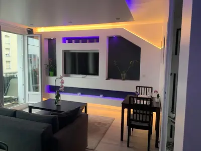 Coin salon dans l'établissement Appartement 55m² Brest Recouvrance