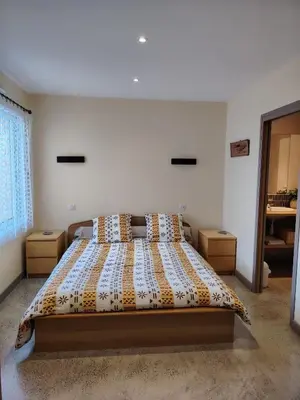 Un ou plusieurs lits dans un hébergement de l'établissement Holiday Home Lochrist Le Conquet