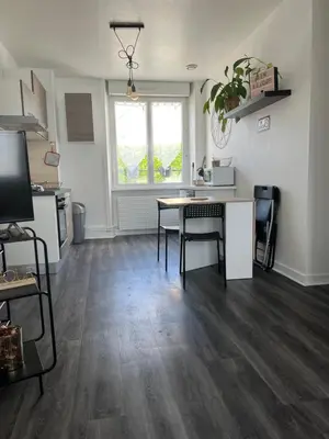Cuisine ou kitchenette dans l'établissement joli T1 avec parking gratuit