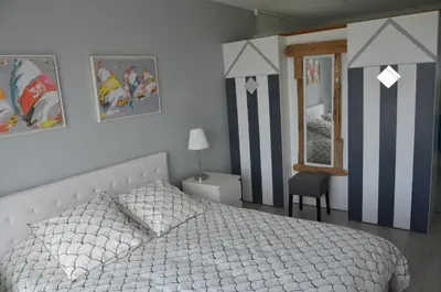 Un ou plusieurs lits dans un hébergement de l'établissement La Magnifique Villa à 500m de la plage