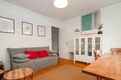 Coin salon dans l'établissement Brest : charmant appartement hypercentre