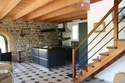 Cuisine ou kitchenette dans l'établissement Kael