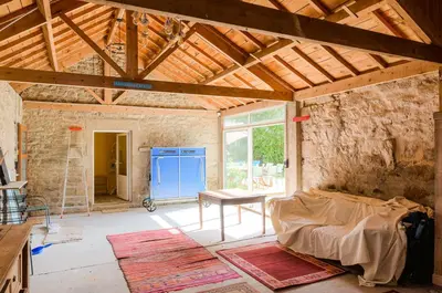 Coin salon dans l'établissement Degemer mat dans cette maison familiale !