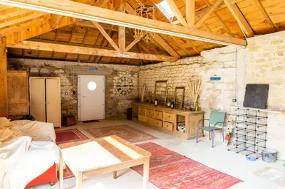 Cuisine ou kitchenette dans l'établissement Degemer mat dans cette maison familiale !