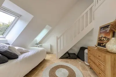 Coin salon dans l'établissement Villa Les 3D