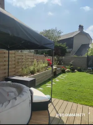 Jardin de l'établissement TY SAM Belle maison 3 ch proche plages et commerces