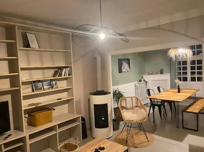 Cuisine ou kitchenette dans l'établissement La Villa Lena