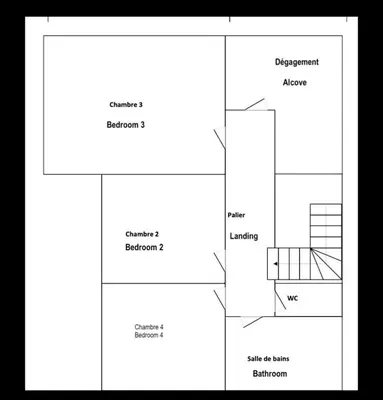 Plan de l'établissement Mer, belle vue, emplacement parfait, fonctionnel