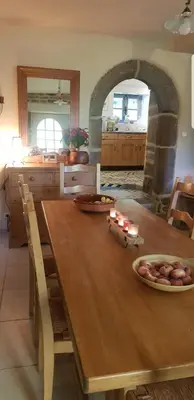 Plan de l'établissement chambre d'hôtes vue sur jardin