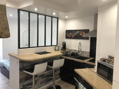 Cuisine ou kitchenette dans l'établissement appartements centre historique de morlaix