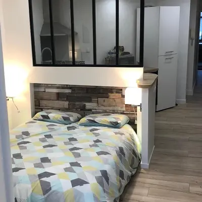 Un ou plusieurs lits dans un hébergement de l'établissement appartements centre historique de morlaix