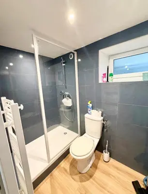 Salle de bains dans l'établissement Appartements meublés Brest Gay Lussac