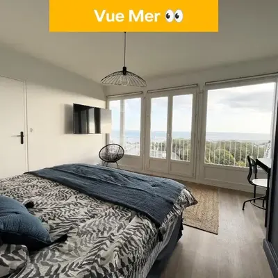 Nouveau! Appartement vue mer 180° et place parking