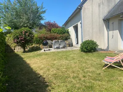 Jardin de l'établissement Villa Fouesnant Beg Meil Ty Bigorn 150 m plage et sentiers