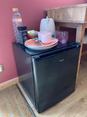 Cuisine ou kitchenette dans l'établissement Chambre avec entrée privée