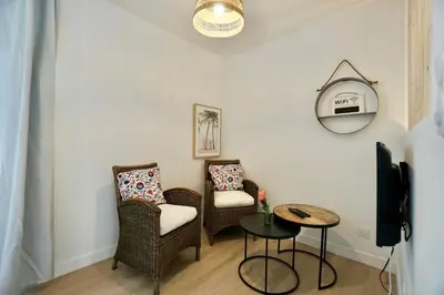 Coin salon dans l'établissement L'abris côtier