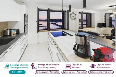 Plan de l'établissement Appartement vue sur la mer à l'Ile Tudy !